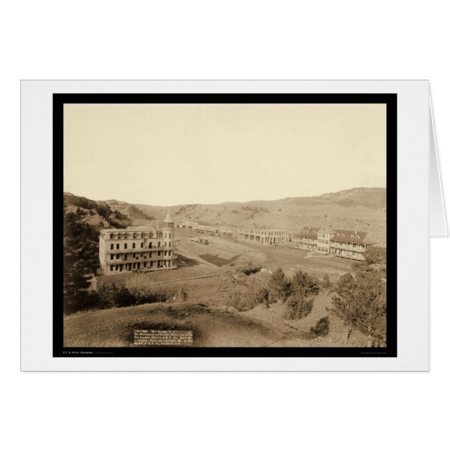 Cartão Gillispie Hotels & Minnekahta Hot Primaveras SD 18 (Frente Horizontal)