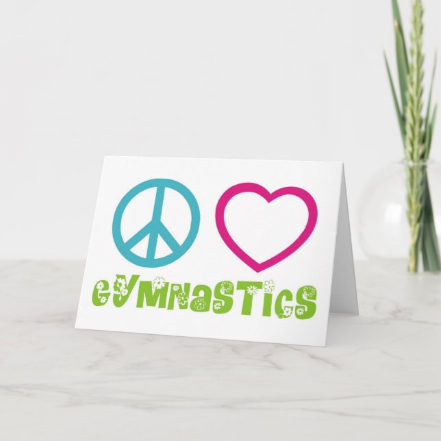 Cartão Ginástica do Amor de Paz (Frente)