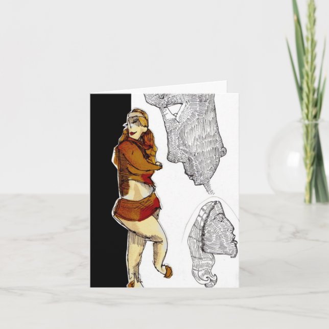 Cartão Ginger Girl Notecard (Frente)
