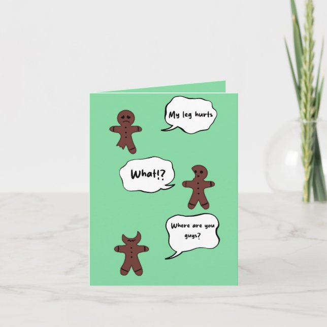 Cartão Gingerbread kerst (Frente)