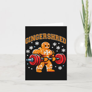 Cartão Gingershred Engraçado Homem de Biscoito de Gengibr