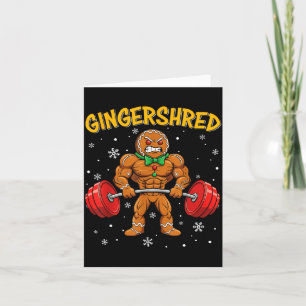 Cartão Gingershred Engraçado Homem de Biscoito de Gengibr