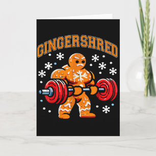 Cartão Gingershred Engraçado Homem de Biscoito de Gengibr