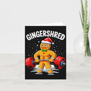 Cartão Gingershred Engraçado Homem de Biscoito de Gengibr