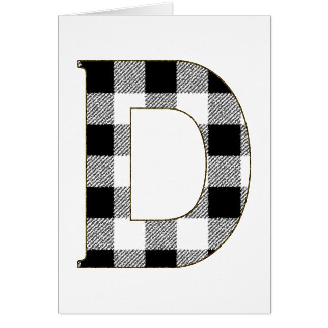 Cartão Gingham Check D (Frente)