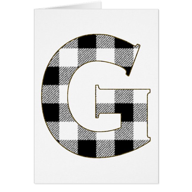 Cartão Gingham Check G (Frente)