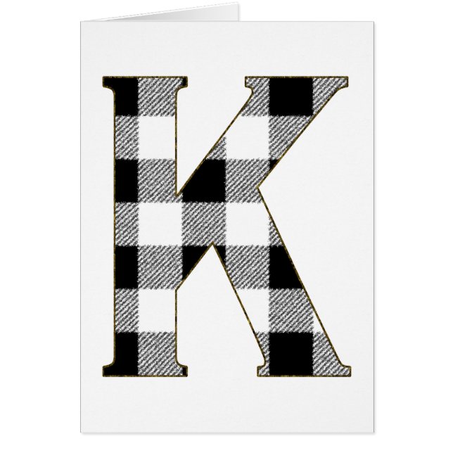 Cartão Gingham Check K (Frente)