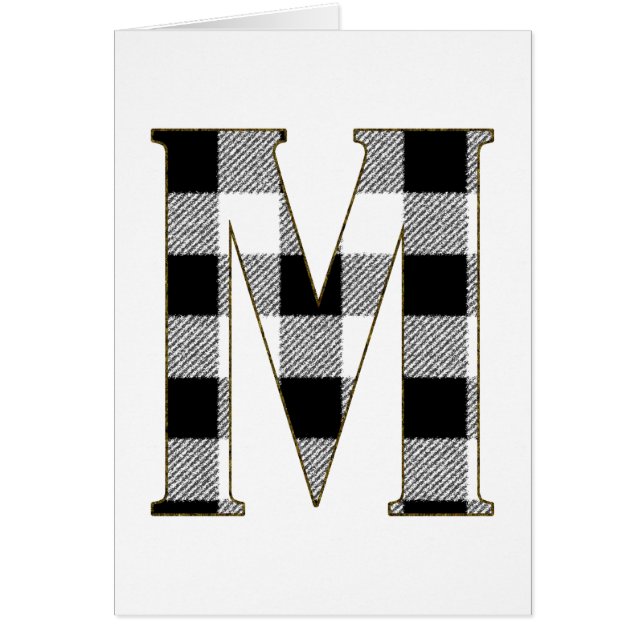 Cartão Gingham Check M (Frente)