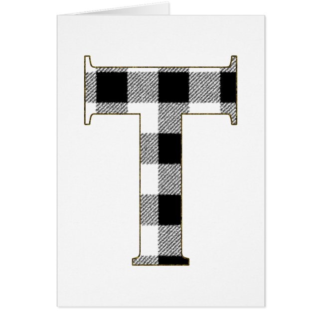 Cartão Gingham Check T (Frente)