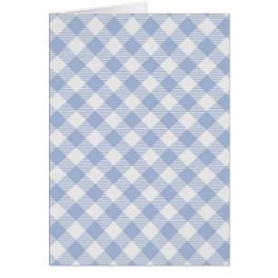 Cartão Gingham Clássico Azul Verificado
