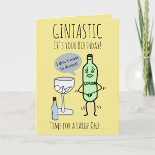 Cartão Gintastic It's your Birthday customisable
