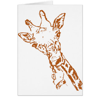 Cartão Girafa