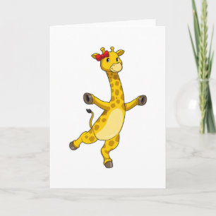 Cartão Girafa com Laço