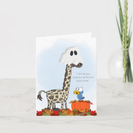 Cartão Girafa Fantasma