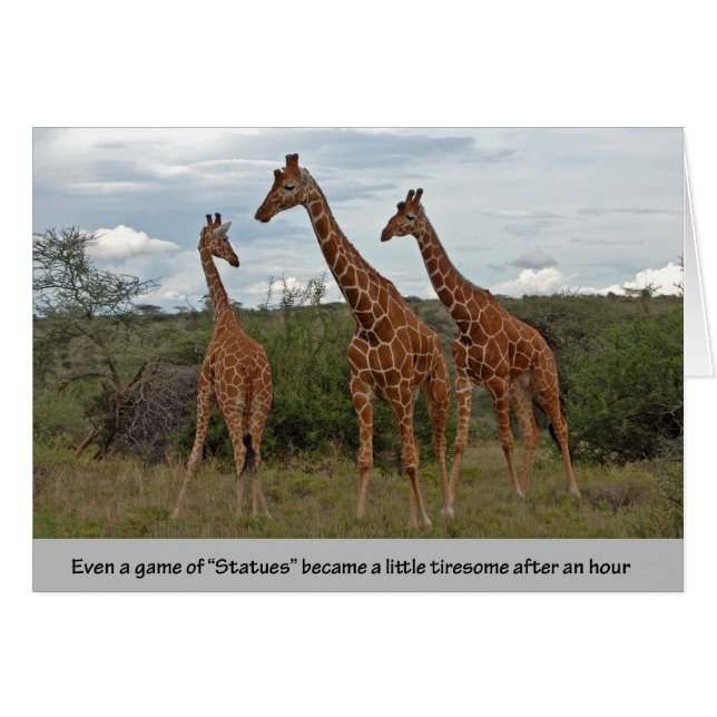 Cartão Giraffe Estatus (Frente Horizontal)