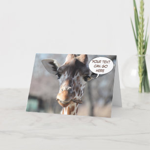 Cartão Giraffe Greeting Card