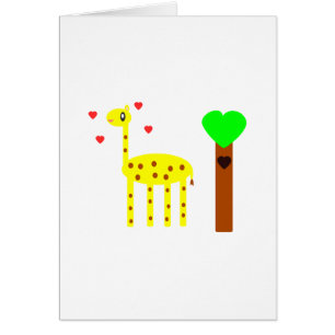Cartão Giraffe Love