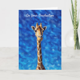 Cartão Giraffe Stand Tall Graduation Card
