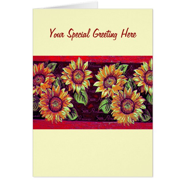 Cartão Girassóis (Frente)