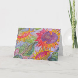 Cartão "Girassóis "