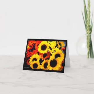 Cartão Girassóis