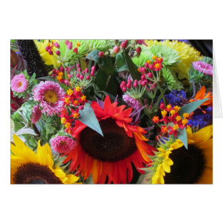 Cartão Girassóis