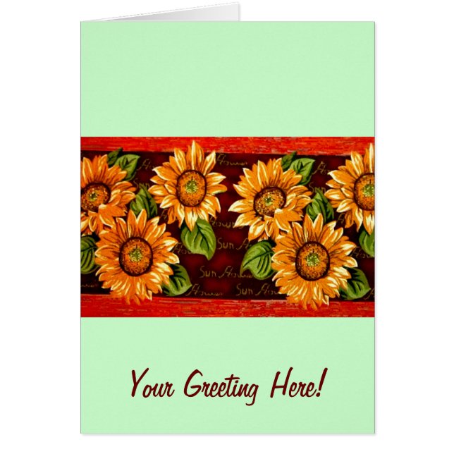 Cartão Girassóis (Frente)