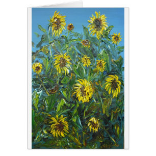 Cartão Girassóis