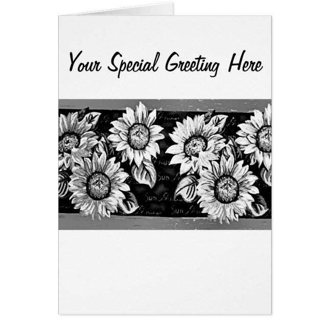 Cartão Girassóis (Frente)