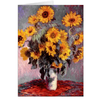 Cartão Girassóis, Claude Monet