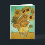 Cartão Girassóis de Vincent van Gogh |, 1888<br><div class="desc">Girassóis,  1888% pipe% pelo lugar da arte de Vincent van Gogh |: Neue Pinakothek,  número de coleção holandês da imagem do artista | de Munich,  Alemanha |: BAL20294</div>