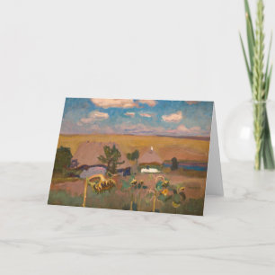 Cartão Girassóis   Jan Stanisławski