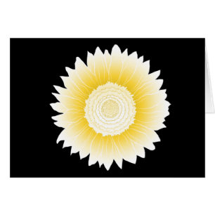 Cartão girassol amarelo