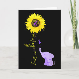 Cartão Girassol Amarelo Elefante Que Eu Vou Lembrar Para 