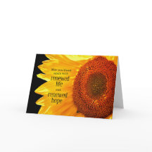 Girassol com Mensagem Sentimental