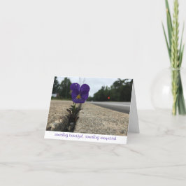 Cartão girassol urbano obrigado nota