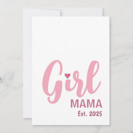 Cartão Girl Mama Est. Personalized Gift