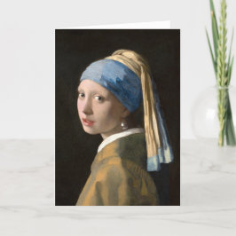 Cartão Girl with the pearl earring - Johannes Vermeer