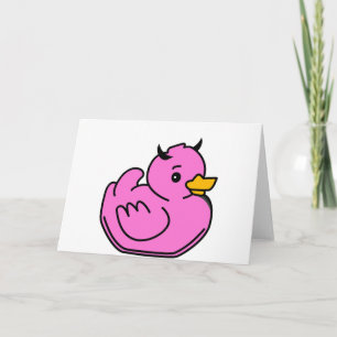 Cartão Girlie Devil Ducky