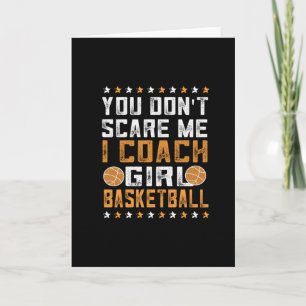 Cartão Girls Basketball Coach   Basketball lover