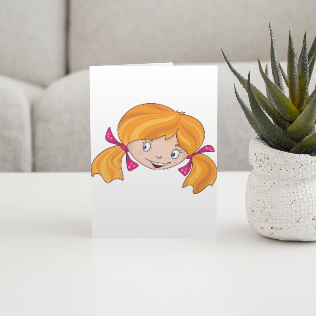 Cartão Girls Face (Criador carregado)