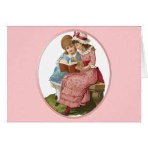 Cartão Girls Reading