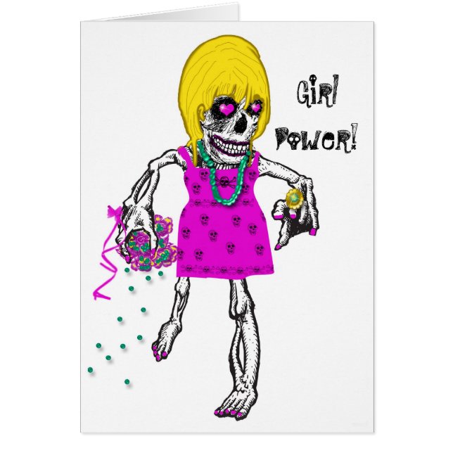 Cartão GIRLY SKELTON (Frente)