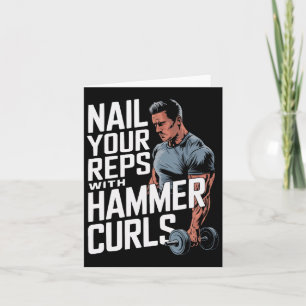 Cartão Giro de Malhação do Hammer Curls Bodybuilding