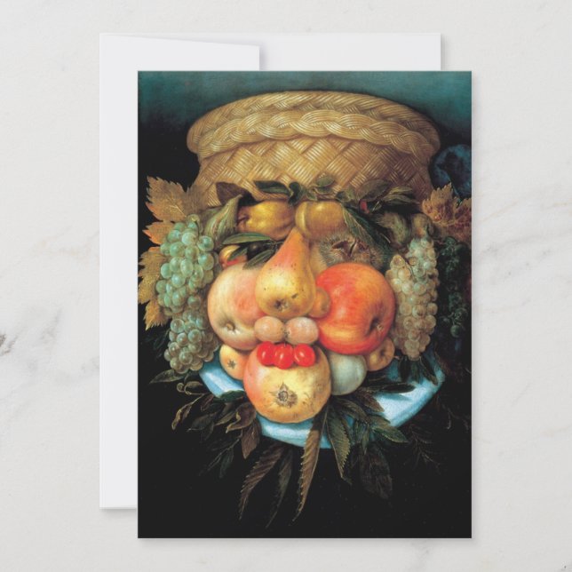 Cartão Giuseppe Arcimboldo - Fruta (Frente)
