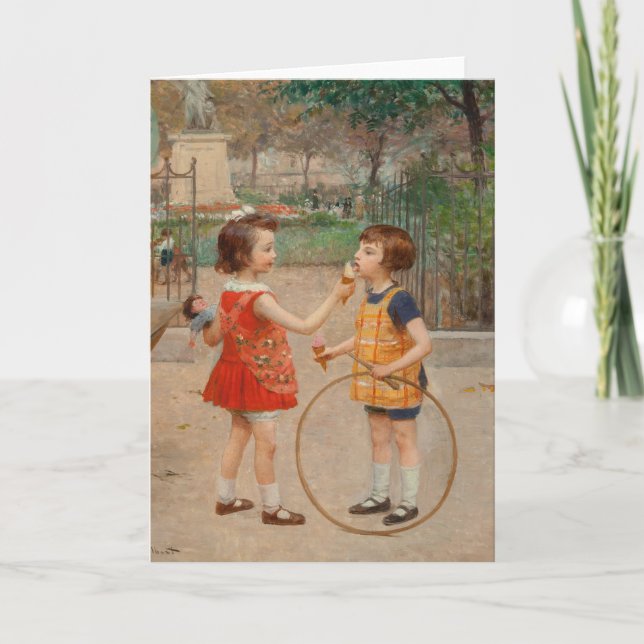 Cartão Glaces du Jour | Victor Gabriel Gilbert (Frente)