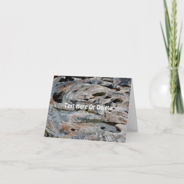 Cartão Glacial Potholes Nature Personalized Note  (Frente)