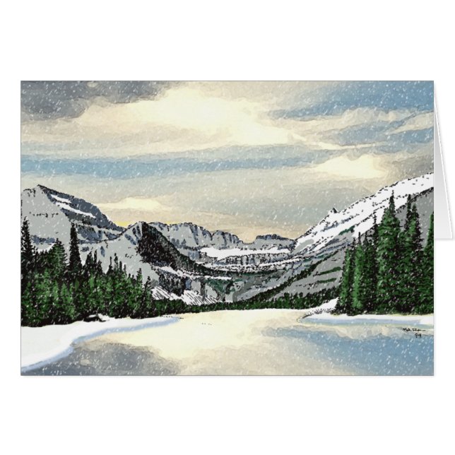 Cartão Glaciar Snow (Frente Horizontal)