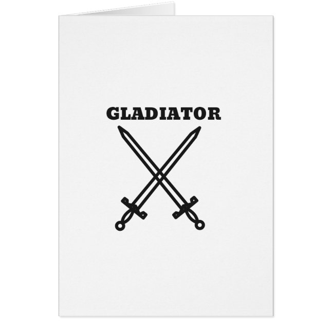 Cartão Gladiador (Frente)