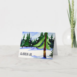 Cartão Glæ delig jul, Natal dinamarquês